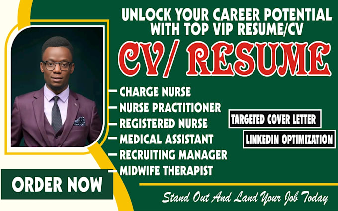 Gig Preview - Create healthcare resume,medical resume and nurse resume