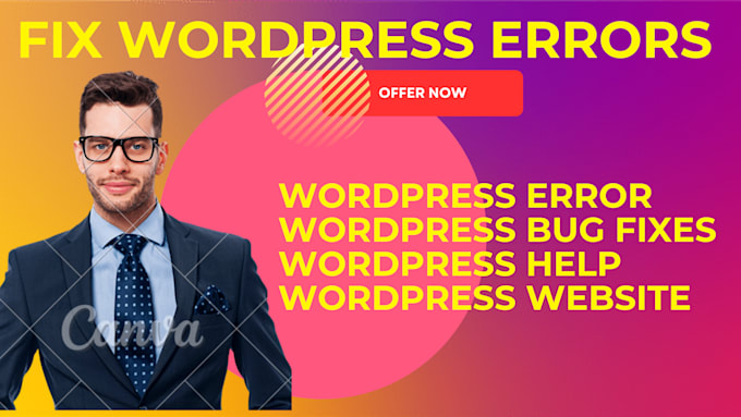 Gig Preview - Fix wordpress issues critical wordpress error wordpress bug fixing