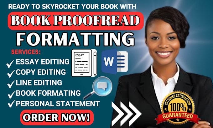 Gig Preview - Professionally proofread edit and your essay article, or manuscript