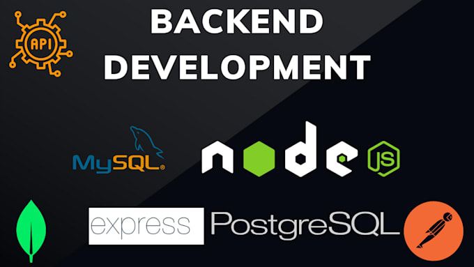 Gig Preview - Be your backend developer using nodejs express all databases