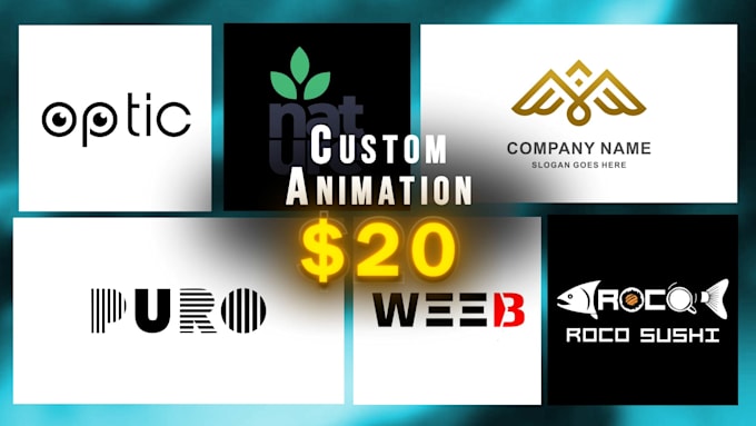 Gig Preview - Create custom and logo animations in after effects