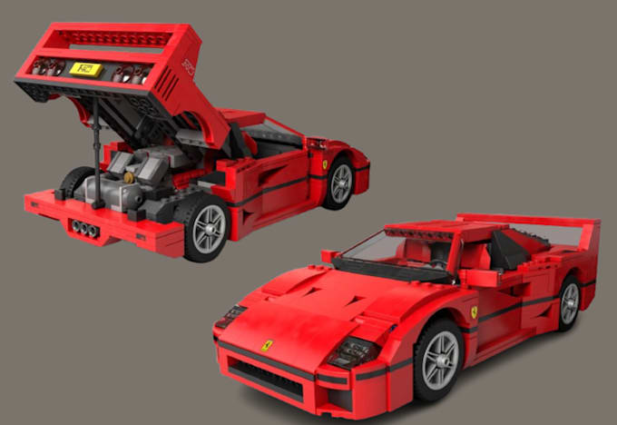 Gig Preview - Do vehicle lego design 3d lego animation manual instruction lego trailer model