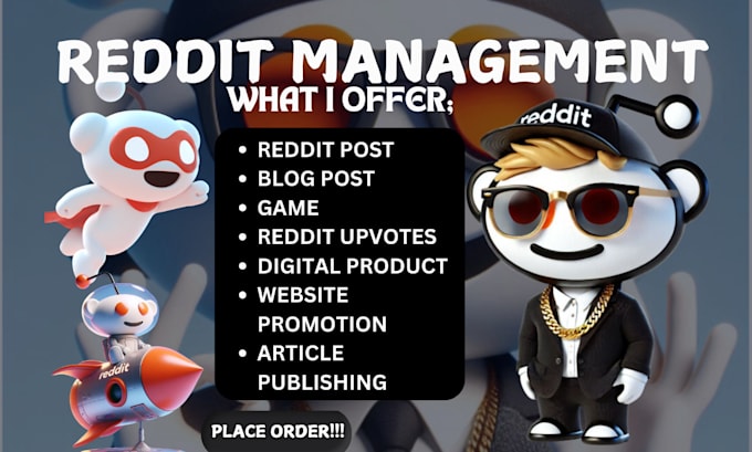 Gig Preview - Manage reddit post for crypto, memecoin, digital product blog or games