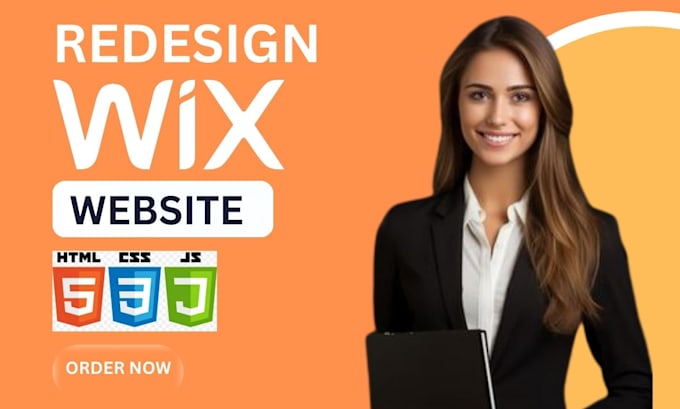 Bestseller - redesign wix website wix custom code,html css js velo code,wix website to app