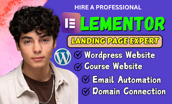 Bestseller - do responsive wordpress landing page or elementor landing page