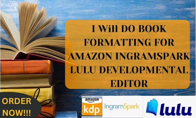 Bestseller - do captivating book formatting for amazon ingramspark lulu developmental editor