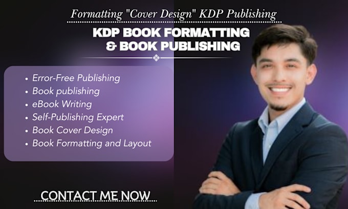 Gig Preview - Do amazon kdp book publishing, book formatting, self publishing on amazon kindle