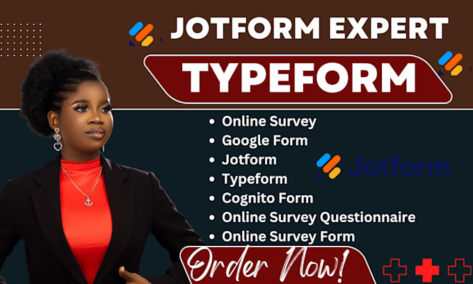 Gig Preview - Create jotform google form, type form, online survey questionnaire, zoho form