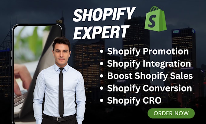 Gig Preview - Be shopify expert for shopify promotion integration and cro