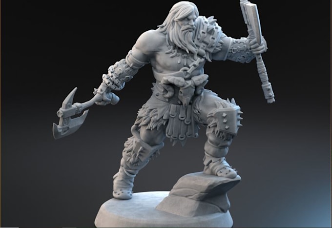 Gig Preview - Sculpt 3d miniature game character, ttrpg warhammer 40k,deliver 3d printing stl