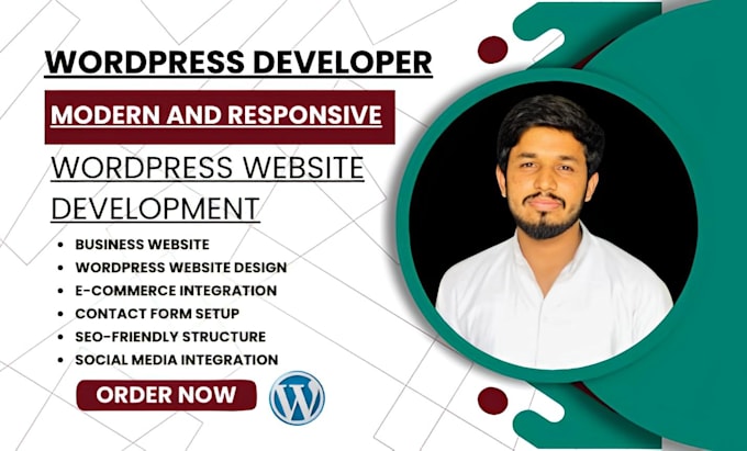 Gig Preview - Build a modern and responsive wordpress website