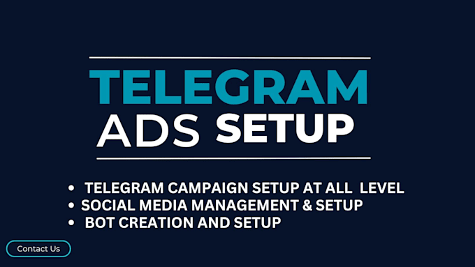 Gig Preview - Telegram promotion, fix telegram ad, approval telegram ads, setup telegram ads