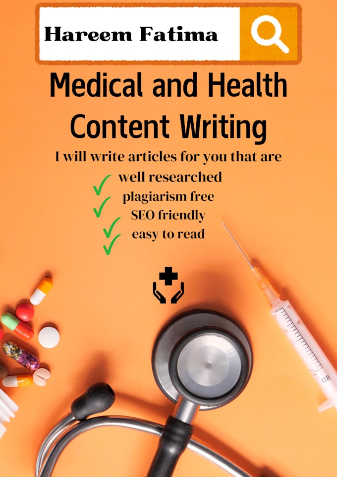 Gig Preview - Write medical and health related articles or blogs