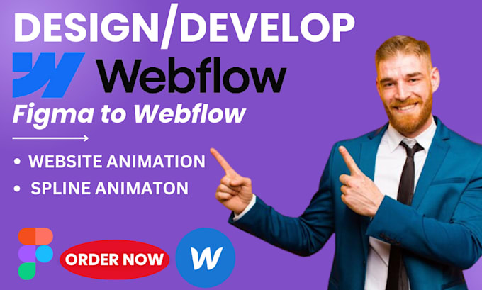 Gig Preview - Design custom webflow website figma to webflow conversion expert fast SEO