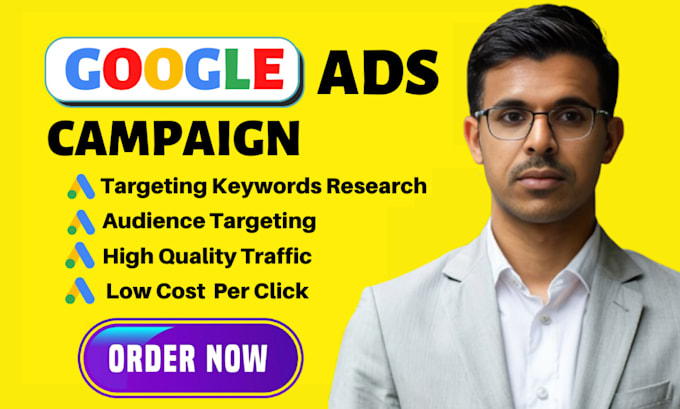 Gig Preview - Setup and manage your google ads campaigns for your business