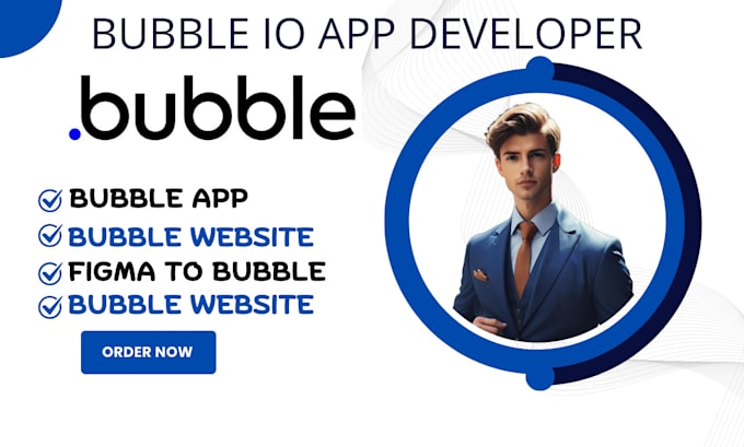 Gig Preview - Bubble developer, bubble io developer, bubble io website, app developer ui ux