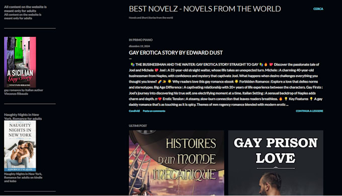 Gig Preview - Post author interview on website of books and author interviews bestnovels