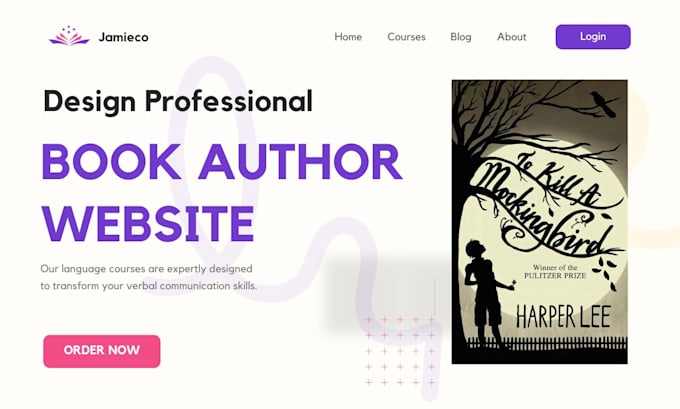 Gig Preview - Design children book website, author website design, book author website