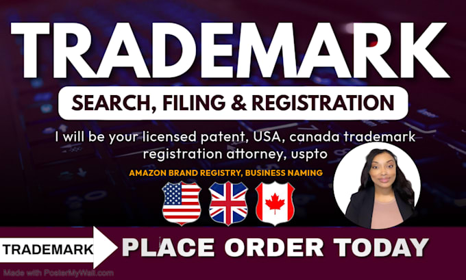 Gig Preview - Do uspto trademark search, amazon brand trademark registration