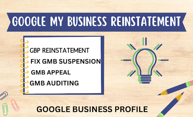 Gig Preview - Appeal to reinstate suspended google my business gbp optimization gmb