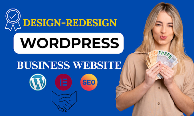 Gig Preview - Design, redesign professional wordpress website design for you