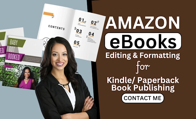 Gig Preview - Format book formatting my audiobook editor ebook book editing ebook formatting