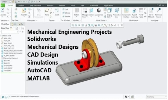 Bestseller - do mechanical engineering projects on solidworks, mechanical design, cad design