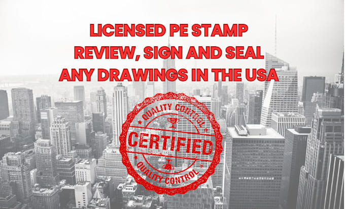 Bestseller - review sign and pe stamp all architectural drawings in USA for city permit