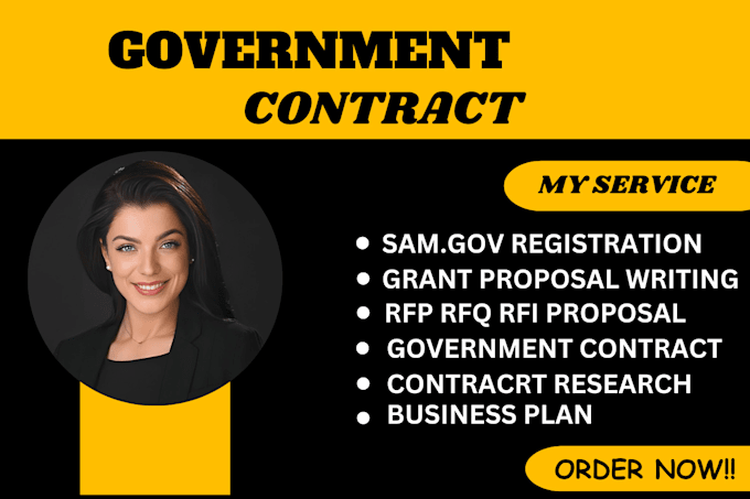 Gig Preview - Write government contract bid proposal, rfp, rfq,rfi grant proposal