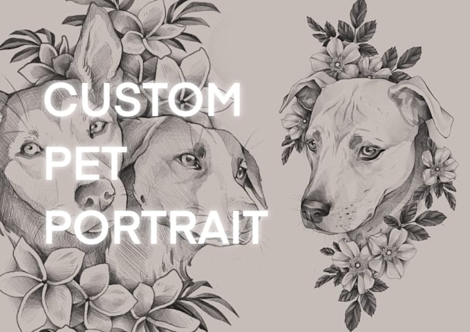 Gig Preview - Draw a custom pet portrait