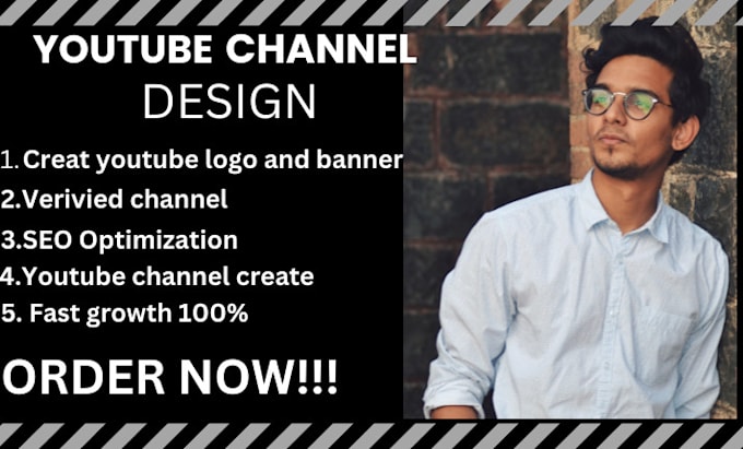 Gig Preview - Create and setup youtube channel with logo and banner