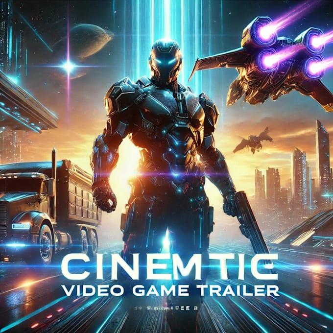 Gig Preview - Create a cinematic video game trailer, unreal engine, mobile game, steam game