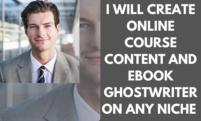 Bestseller - create online course content and ebook ghostwriter on any niches