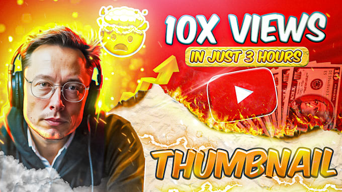 Bestseller - design eye catching amazing youtube thumbnails