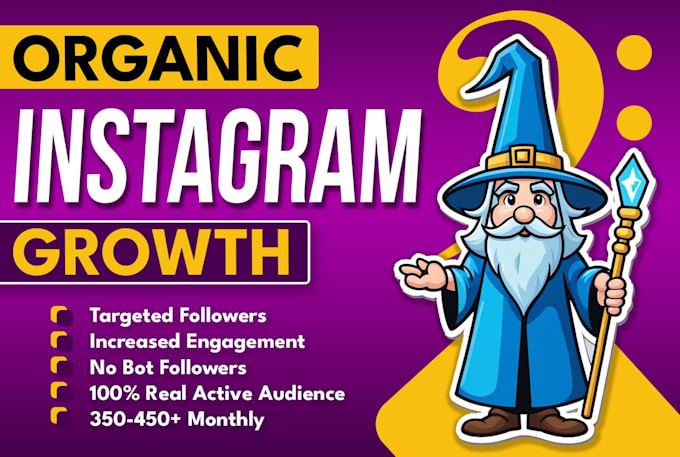 Gig Preview - Grow your instagram account organically for growth