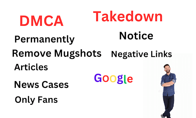 Gig Preview - Permanently remove mugshots articles bad news cases delete negative links google