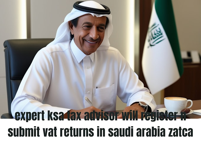 Gig Preview - Expert ksa tax advisor will register n submit vat returns in saudi arabia zatca