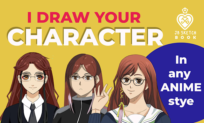 Gig Preview - Illustrate your character in any anime style