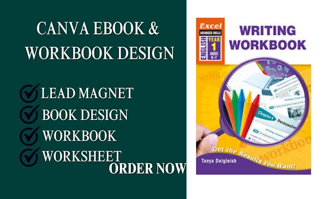 Gig Preview - Create canva ebook design workbook design book interior design for amazon KDP