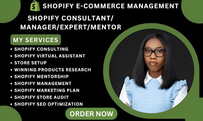 Gig Preview - Be your shopify consultant dropshipping mentor store setup ecommerce consultant