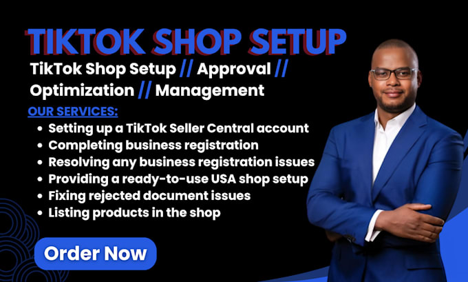 Gig Preview - Setup tiktok shop, optimize, manage tiktok shop to boost sales