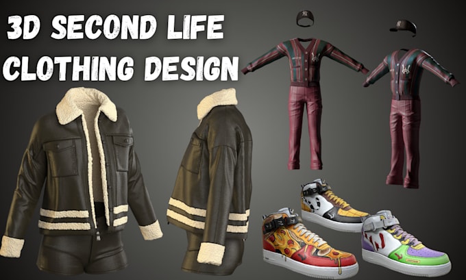 Gig Preview - Do 3d second life model clo 3d, 3d design rigging 3d clothing,3d cloth animation