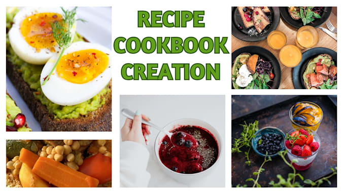 Gig Preview - Create cookbook for amazon kdp recipe book design cookbook cover cookbook format