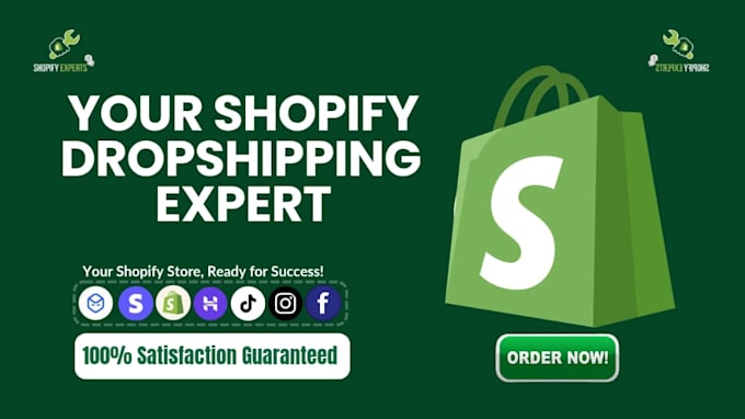 Gig Preview - Design a fully automated shopify dropshipping store