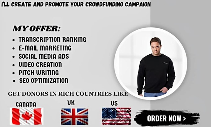 Bestseller - promote your gofundme kickstarter crowdfunding campaign