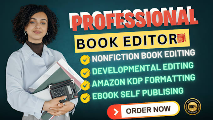 Gig Preview - Format and edit your fiction or non fiction book for amazon kdp ebook paperback