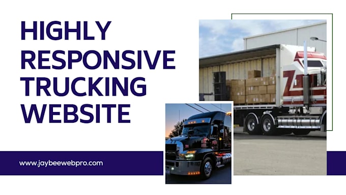 Gig Preview - Build trucking website logistics dispatch transport  and moving company website