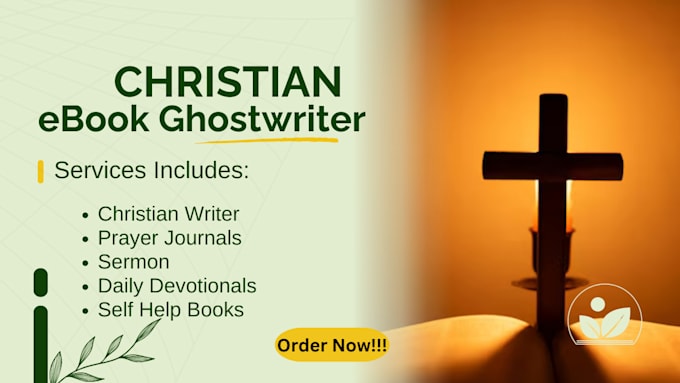 Gig Preview - Ghostwrite daily sermon manuals devotion christian journal books, workbook