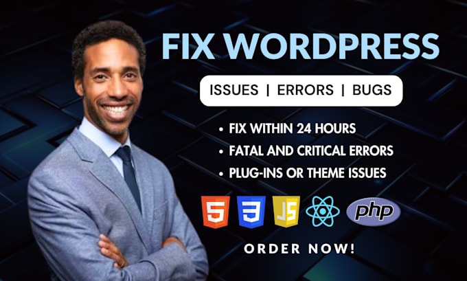 Gig Preview - Fix wordpress issues bugs errors in 24 hours, fix woocommerce issues