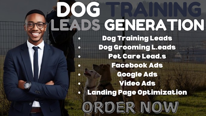 Gig Preview - Generate dog training dog grooming leads pet grooming  pet care lead pet sitting